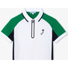 Boy's Polo Shirt White/Green - Polo Shirts - 3