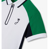 Boy's Polo Shirt White/Green - Polo Shirts - 4