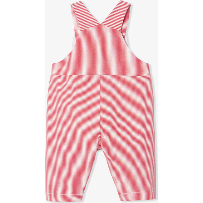 Baby Long Overalls White/Red - Rompers - 2