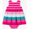 Baby Girl Sleeveless Dress Pink/Multicolour - Dresses - 1 - thumbnail