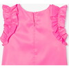 Girl Taffeta Top Neon Pink - Blouses - 7