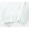 Baby Linen Romper Light Almond Green - Rompers - 4