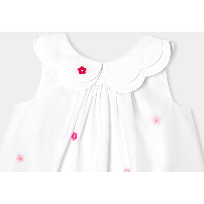 Baby Girl Sleeveless Dress White/Multicolour - Dresses - 3