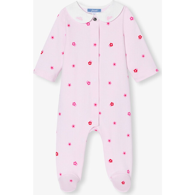 Baby Girl Pajamas In Interlock Pink/Multicolour - Pajamas - 1