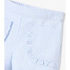 Baby Girl Shorts In Seersucker White/Blue - Shorts - 4