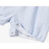 Baby Girl Seersucker Romper White/Blue - Rompers - 4