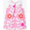 Baby Girl Dress With Plant Motif Pink/Multicolour - Dresses - 1 - thumbnail