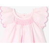 Baby Girl Linen  Dress  Pale Pink - Dresses - 3