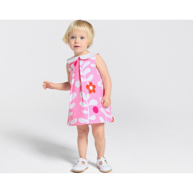 Baby Girl Dress With Plant Motif Pink/Multicolour - Dresses - 2