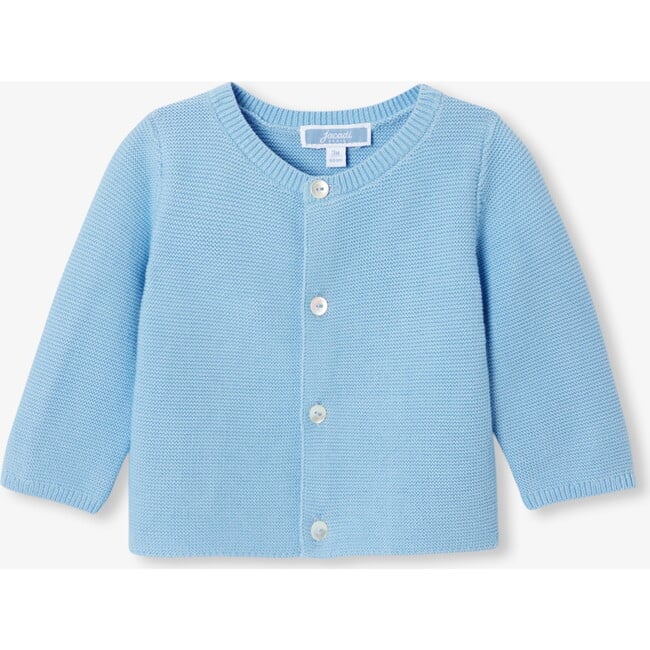 Baby Cotton Cardigan Ocean Blue