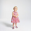 Baby Girl Dress In Liberty Fabric Orange/Multicolour - Dresses - 2