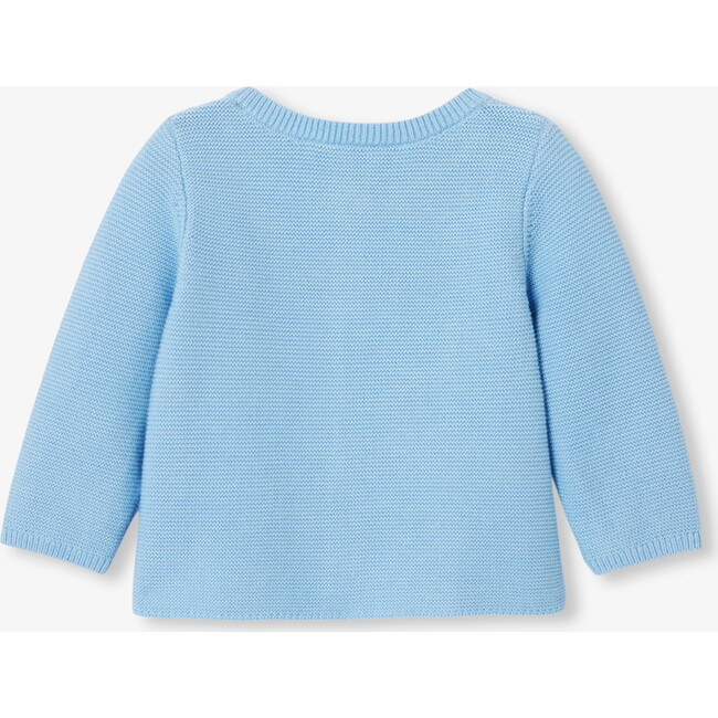 Baby Cotton Cardigan Ocean Blue - Cardigans - 2