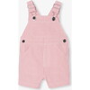 Baby Boy Short Overalls White/Red - Rompers - 1 - thumbnail