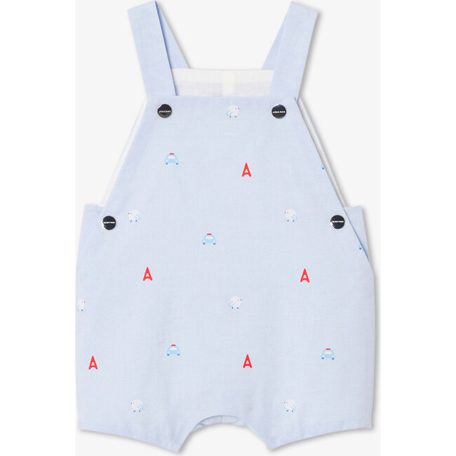 Baby Boy Short Overalls Blue/Multicolour - Rompers - 1