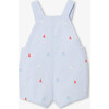 Baby Boy Short Overalls Blue/Multicolour - Rompers - 2