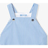 Baby Boy Short Overalls White/Blue - Rompers - 3