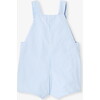 Baby Boy Short Overalls In Poplin Blue/White - Rompers - 2