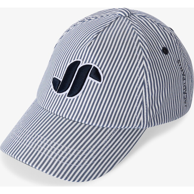 Striped Children's Cap Blue/White - Hats - 1