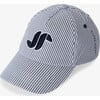 Striped Children's Cap Blue/White - Hats - 1 - thumbnail