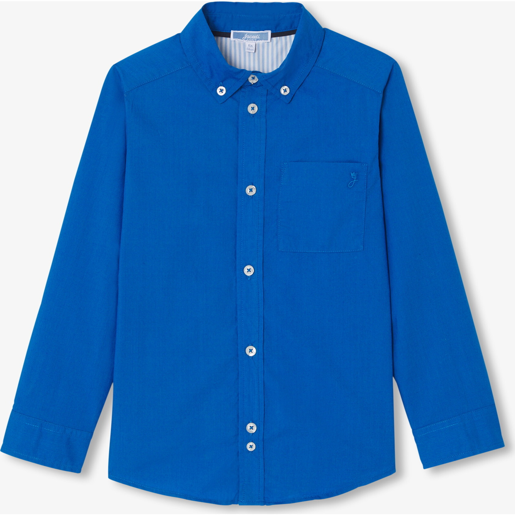 Light Poplin Shirt Royal Blue - Button Downs - 1