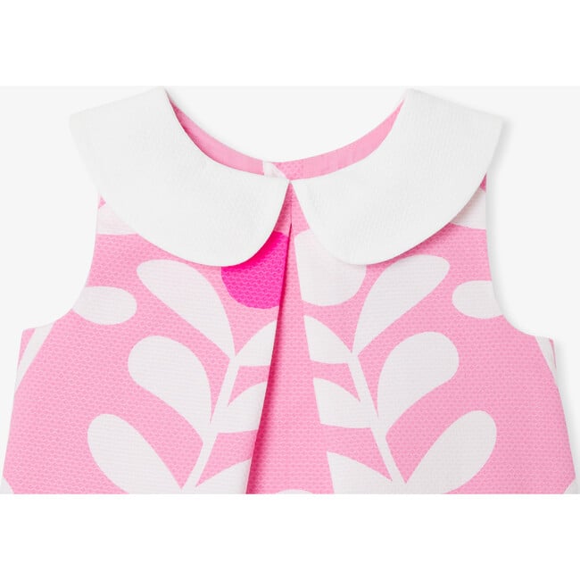 Baby Girl Dress With Plant Motif Pink/Multicolour - Dresses - 6