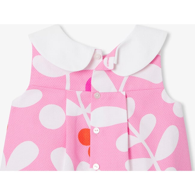 Baby Girl Dress With Plant Motif Pink/Multicolour - Dresses - 7