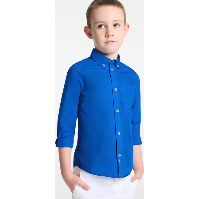 Light Poplin Shirt Royal Blue - Button Downs - 2