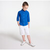 Light Poplin Shirt Royal Blue - Button Downs - 4