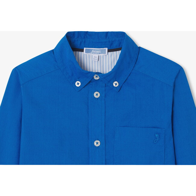 Light Poplin Shirt Royal Blue - Button Downs - 6