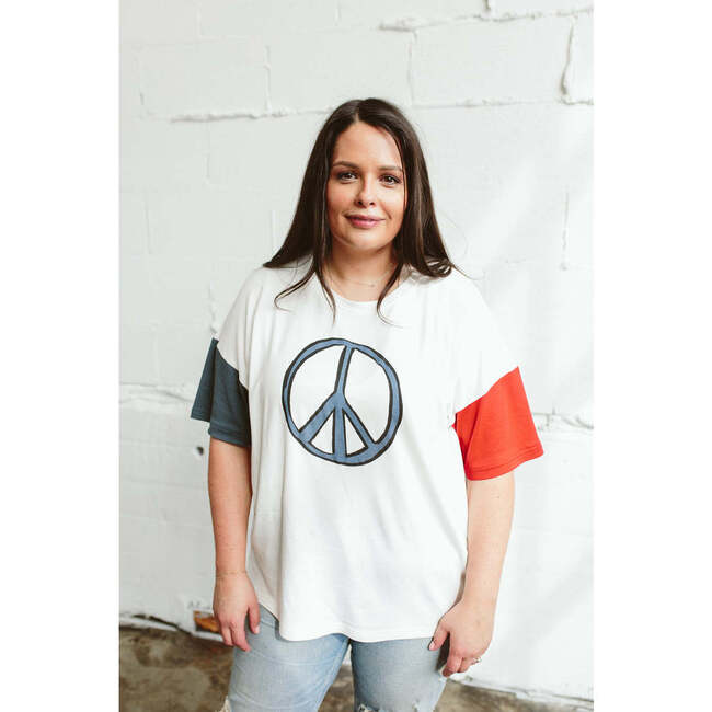 Oversized Unisex Adult Tee, Peace - T-Shirts - 2