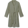 Organic Cotton Womens Waffle Robe, Noble Fir - Robes - 1 - thumbnail