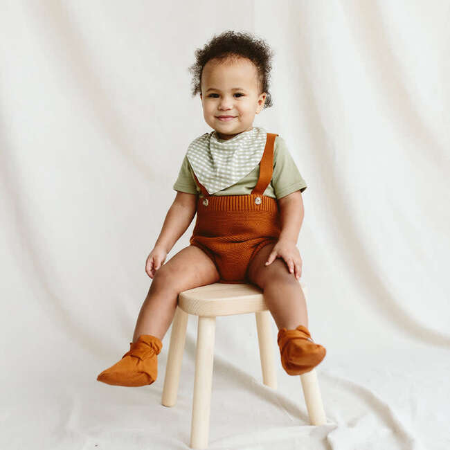 Organic Cotton Knit Suspender Bloomers, Sienna - Bloomers - 2