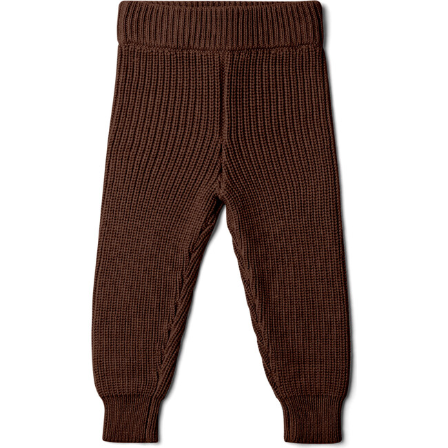 Organic Cotton Knit Baby Pants, Hide