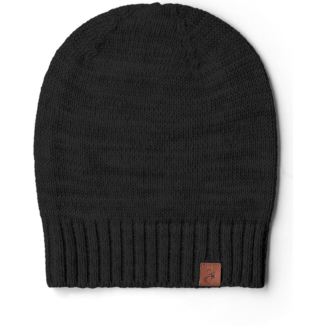 Organic Cotton Kids Knit Beanie, Shadow