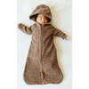 Organic Cotton Knit Baby Wearable Blanket, Bark - Bunting - 2