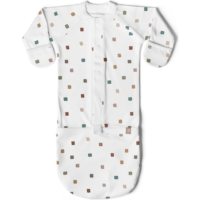 24 Hour Convertible Sleeper Baby Gown, City Blocks