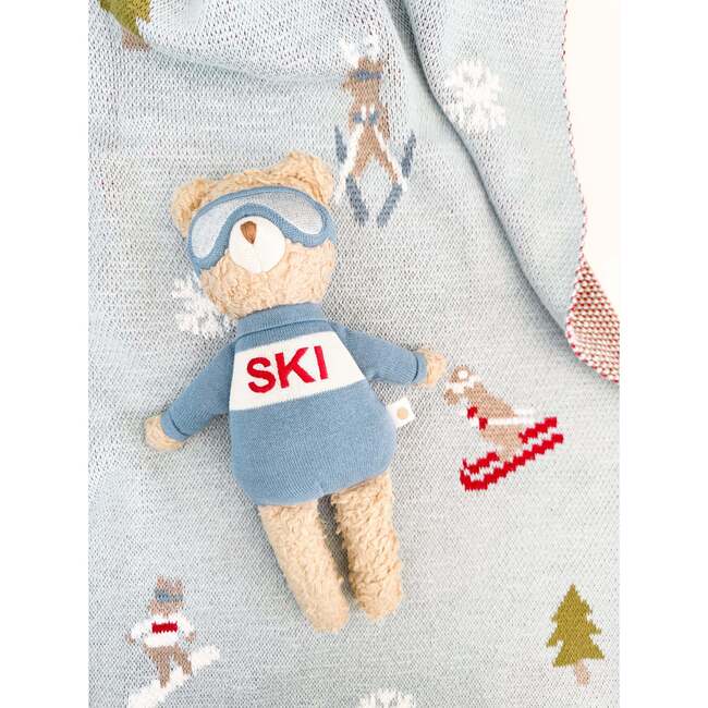 Ski Blanket Bear Plush Toy Gift Set - Blankets - 2