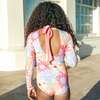 Playa Del Rey Floral One Piece Long Sleeve - One Pieces - 3