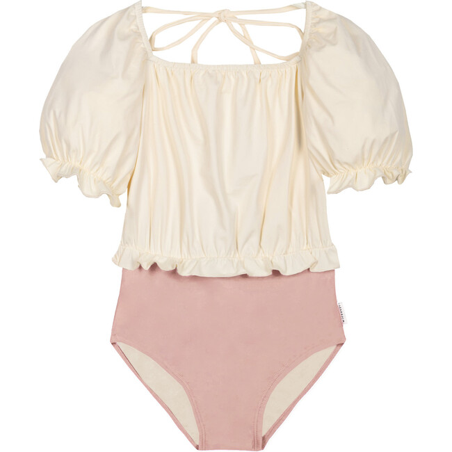 Élisa Block Color Swimsuit Ecru/Nude