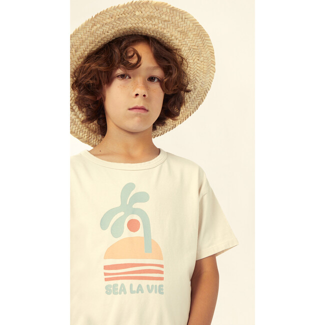 Sea Jersey T-Shirt, Ecru - T-Shirts - 2