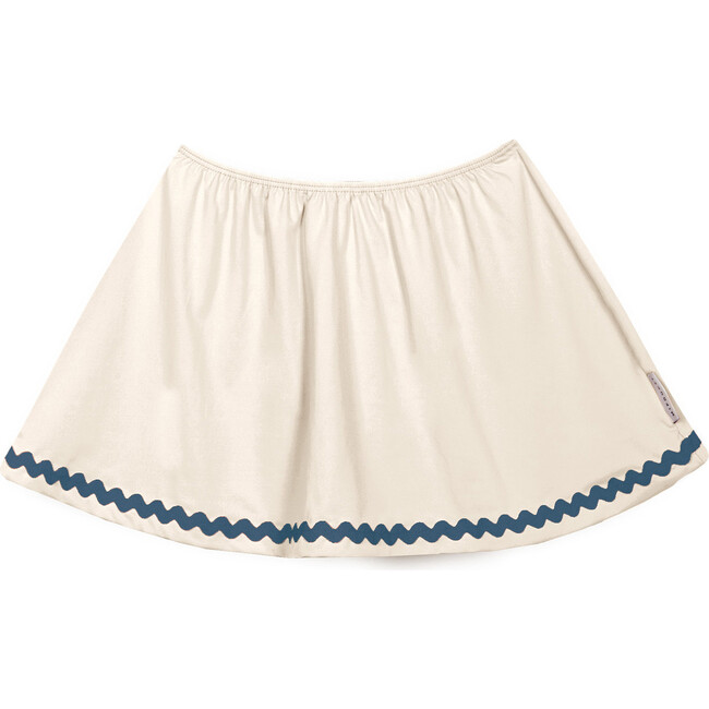 Pauline Swimming Skirt, Ecru/Navy