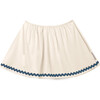 Pauline Swimming Skirt, Ecru/Navy - One Pieces - 1 - thumbnail