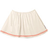 Pauline Swimming Skirt, Ecru/Salmon - One Pieces - 1 - thumbnail