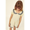 Pauline Swimming Skirt, Ecru/Navy - One Pieces - 3
