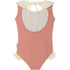 Luna Collared Swimsuit, Terracota - One Pieces - 2