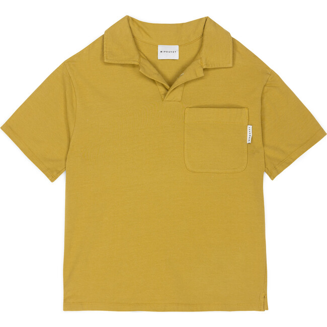 Luca Jersey Polo Shirt, Ochre
