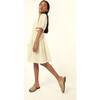 Marine Muslin Cut Out Dress, Ecru - Dresses - 3