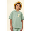 Luca Jersey Polo Shirt, Pale Aqua - Polo Shirts - 2