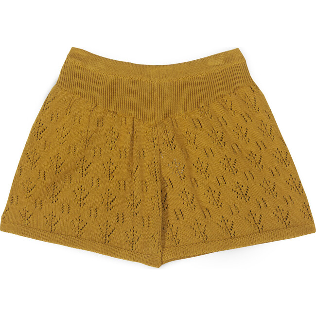 Ines Openwork Short, Ochre
