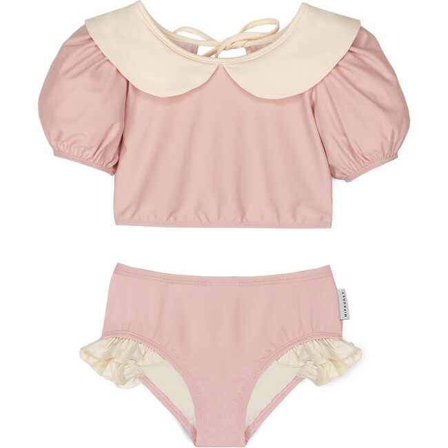 Miuccia Collared Swimsuit, Nude